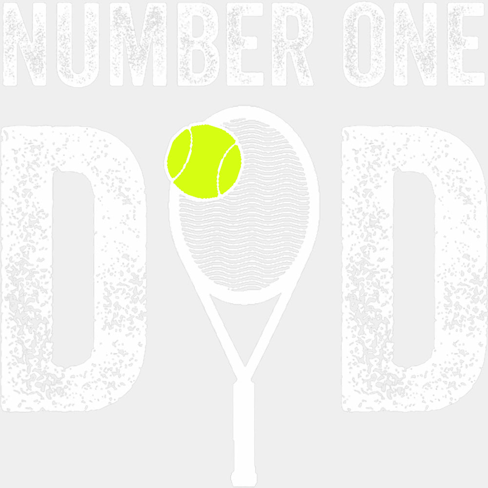 Number One Dad - Tennis DTF Transfers ready2transfer Light Color Design (See Imaging)