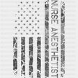 Nurse Anesthetist US Flag - CRNA Nurse DTF Transfers ready2transfer