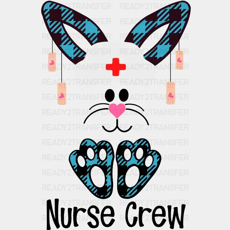 Nurse Crew Easter Dtf Heat Transfer Design