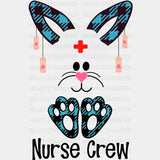 Nurse Crew Easter Dtf Heat Transfer Design