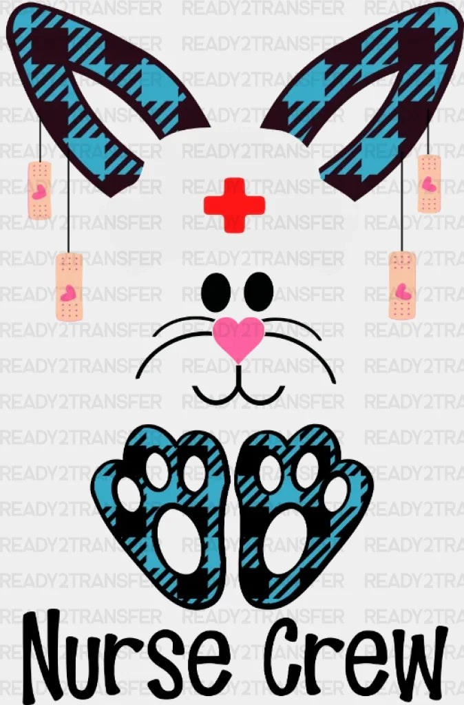 Nurse Crew Easter Dtf Heat Transfer Design