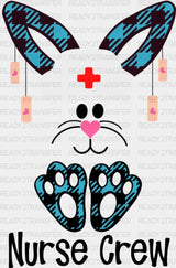 Nurse Crew Easter Dtf Heat Transfer Design