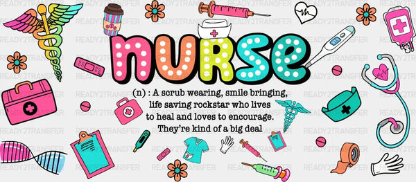 Nurse Definition - Nurse Cup Wrap UV Sticker Permanent UV DTF Decal