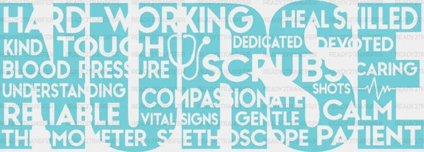 Nurse DTF Heat Transfer, Nurse Design, Healthcare Workers DTF