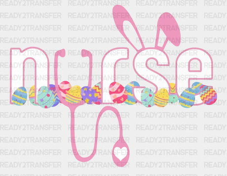 Nurse Easter Dtf Heat Transfer Design