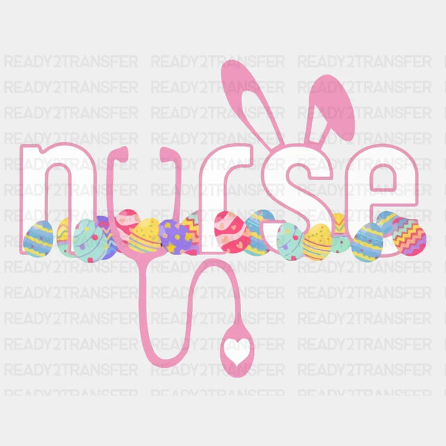 Nurse Easter Dtf Heat Transfer Design