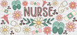 Nurse Flower Design - Cup Wrap Uv Sticker Permanent Dtf Decal