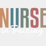 Nurse In Training, ECG Line - Nurse DTF Transfers ready2transfer Light Color Design (See Imaging)