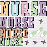Nurse, Pills & Stars - Nurse DTF Transfers ready2transfer