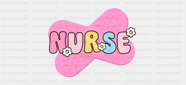 Nurse Pink Band-Aid - Nurse Cup Wrap UV Sticker Permanent UV DTF Decal