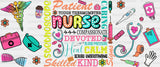 Nurse Qualities - Cup Wrap Uv Sticker Permanent Dtf Decal