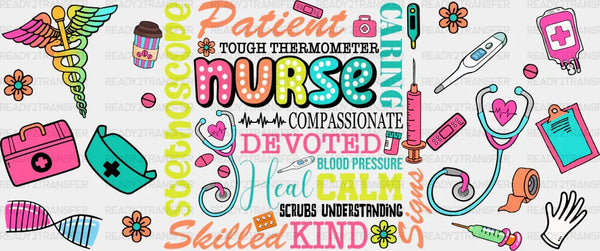 Nurse Qualities - Nurse Cup Wrap UV Sticker Permanent UV DTF Decal