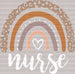 Nurse Rainbow DTF Heat Transfer, Nurse Design, Healthcare Workers DTF ready2transfer White
