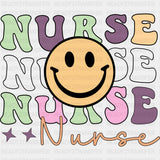 Nurse Smiley - Nurse DTF Transfers ready2transfer