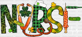 Nurse St. Patrick’s Day Dtf Heat Transfer Saint Patricks Design St Paddys