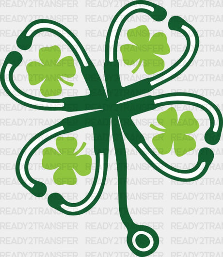 Nurse Stethoscope St. Patrick’s Day Dtf Heat Transfer Saint Patricks Design St Paddys