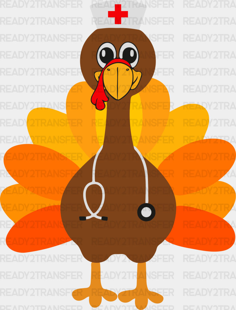 Nurse Turkey - Thanksgiving Dtf Transfer