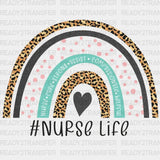 #Nurselife Rainbow Dtf Transfer
