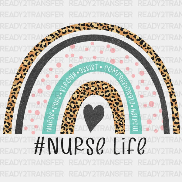 #NURSELIFE RAINBOW DTF Transfer