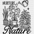 Nurture Nature - Plants DTF Transfers ready2transfer Dark Color Design (See Imaging)