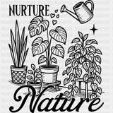 Nurture Nature - Plants DTF Transfers ready2transfer Dark Color Design (See Imaging)