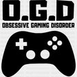 Obsessive Gaming Disorder - Video Game DTF Heat Transfer ready2transfer Dark Color Design ( See imaging )