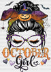 October Girl Oktoberfest Design Oktoberfest DTF Transfer ready2transfer Black
