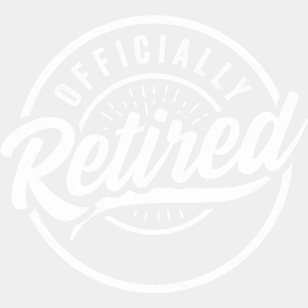 Officially Retired B&W Design - Retirement DTF Transfers ready2transfer Light Color Design (See Imaging)