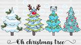 Oh Christmas Tree - Winter Iron On Dtf Transfer Adult Unisex S & M (10’’) / Light Color Design