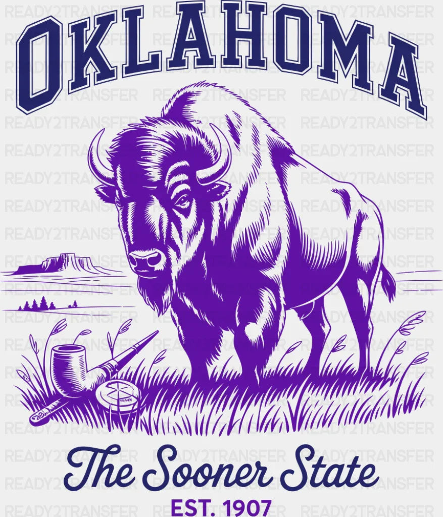 Oklahoma The Sooner State - States & Cities DTF Transfer