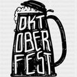 Oktoberfest Beer Stein B&W - Oktoberfest DTF Transfers ready2transfer Dark Color Design (See Imaging)