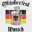 Oktoberfest Munich, Beer Stein - Oktoberfest DTF Transfers ready2transfer Dark Color Design (See Imaging)