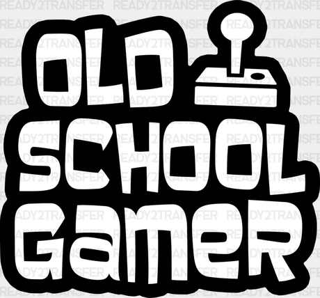 Old School Gamer - Video Game Dtf Heat Transfer Adult Unisex S & M (10’’) / Dark Color Design