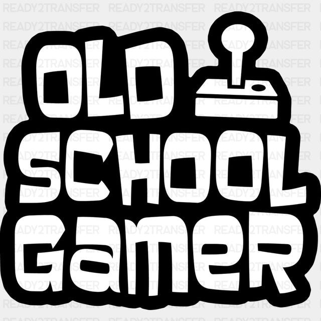 Old School Gamer - Video Game DTF Heat Transfer ready2transfer Dark Color Design ( See imaging )