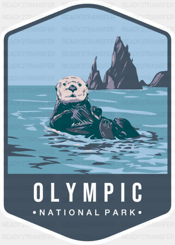 Olympic National Park Colorful Design - National Parks DTF Transfer