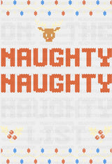 On The Naughty Naughty Naughty List - Christmas DTF Transfer ready2transfer