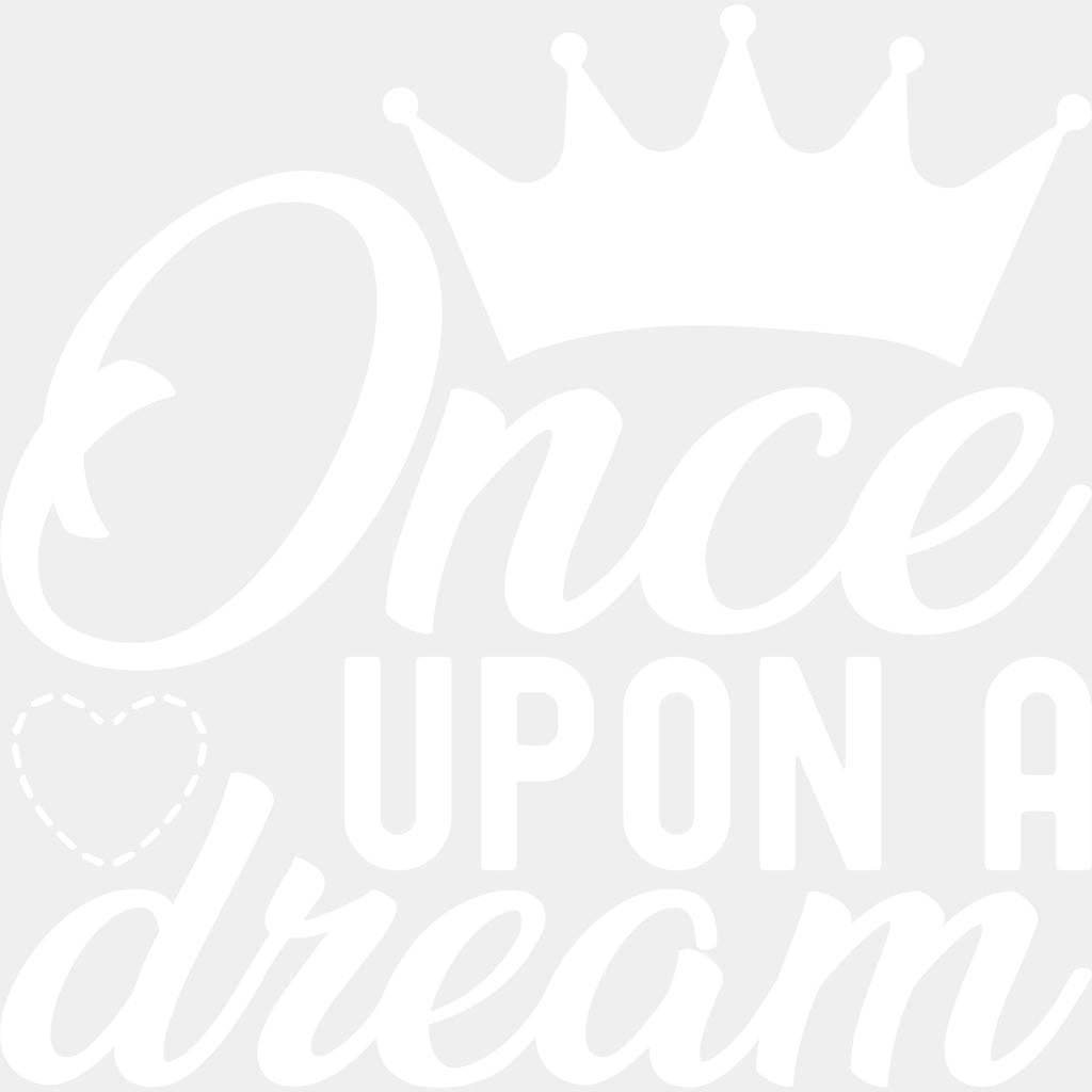 Once Upon A Dream B&W - Anniversary DTF Transfer ready2transfer Light Color Design (See Imaging)