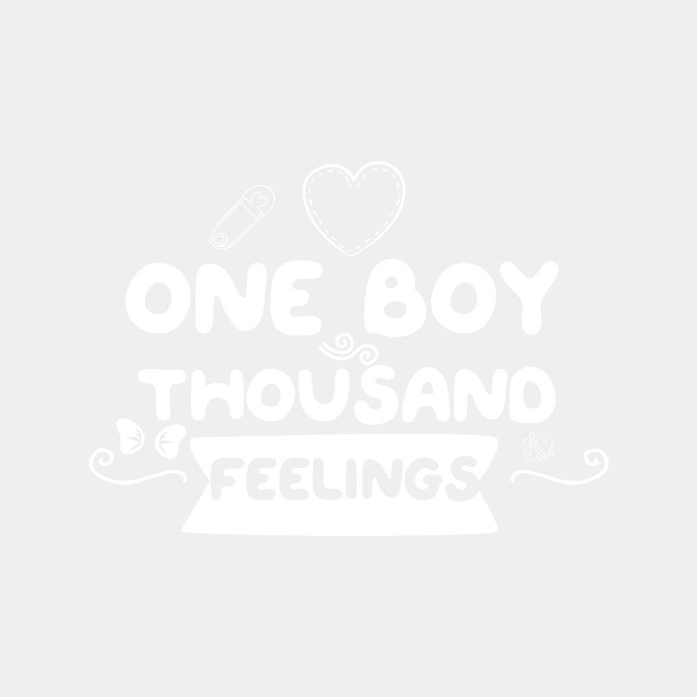One Boy Thousand Feelings - Baby DTF Transfer ready2transfer Light Color Design (See Imaging)
