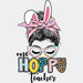 One Hoppy Teacher Easter DTF Heat Transfer, Easter Design ready2transfer White