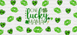 One Lucky Mama Heart - St Patrick Cup Wrap Uv Sticker Permanent Dtf Decal