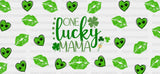 One Lucky Mama Heart - St Patrick Cup Wrap Uv Sticker Permanent Dtf Decal