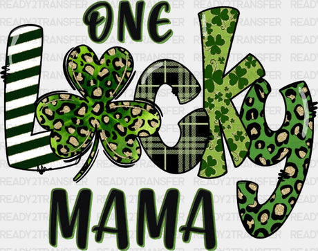 One Lucky Mama St. Patrick’s Day Dtf Heat Transfer Saint Patricks Design St Paddys