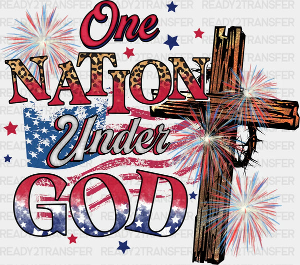 One Nation Under God 4th Of July DTF Transfer