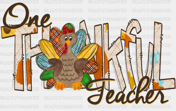One Thankful Teacher DTF Transfer