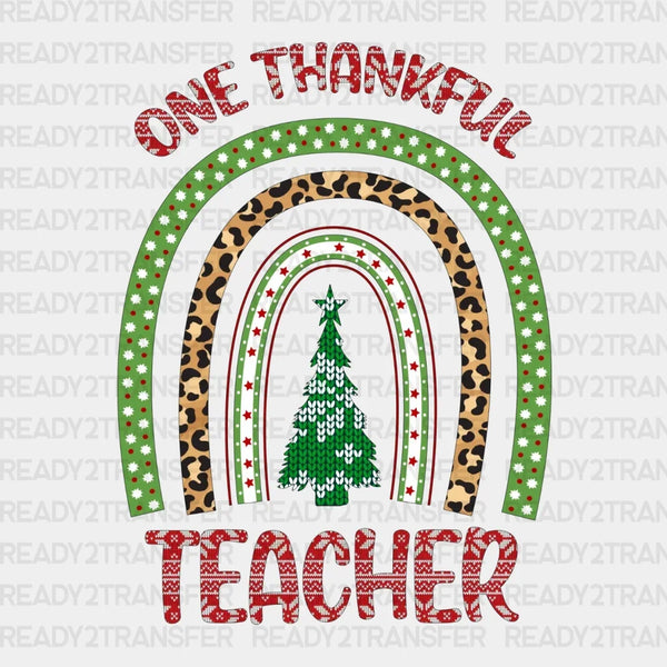 ONE THANKFUL TEACHER Tree DTF Transfer