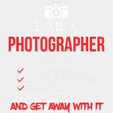 Only I Can Shoot, Capture, Frame - Photography DTF Transfers ready2transfer Light Color Design (See Imaging)