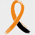Orange Leukemia Awareness Ribbon - Leukemia DTF Transfers ready2transfer Dark Color Design (See Imaging)