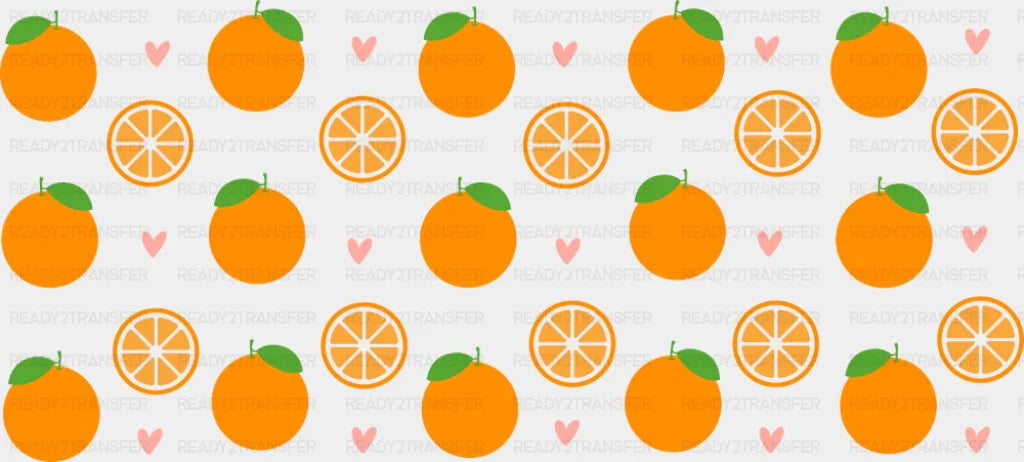 Oranges - General Cup Wrap UV Sticker Permanent UV DTF Decal