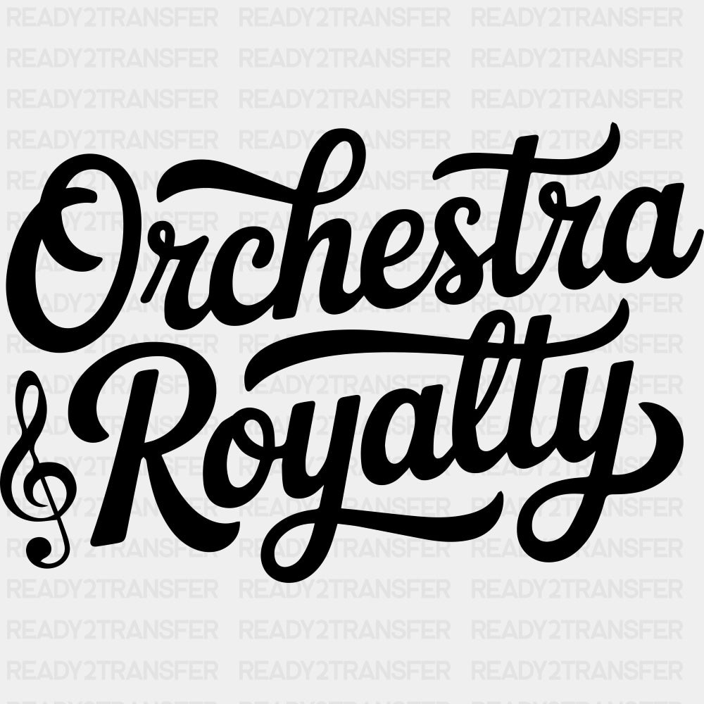 Orchestra Royalty - Music DTF Transfers ready2transfer Dark Color Design (See Imaging)
