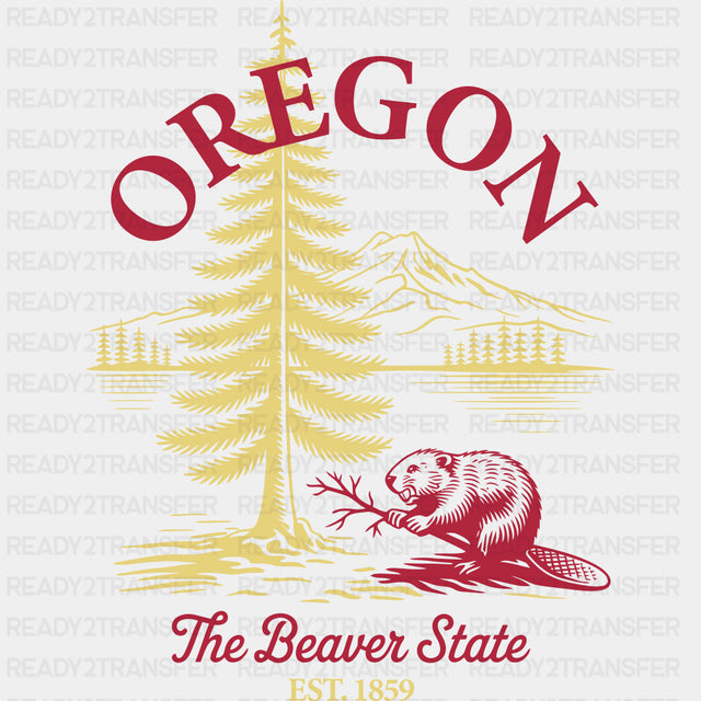 Oregon The Beaver State - States & Cities DTF Transfer ready2transfer